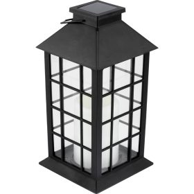 LED Napelemes Kerti Lámpás Függő Lámpás 32cm Fekete