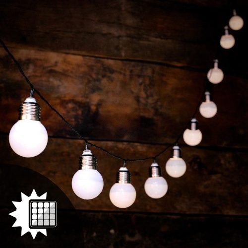 Kerti DEKORATÍV GIRLAND 1,75m 10xLED MILKY Balls 3000K