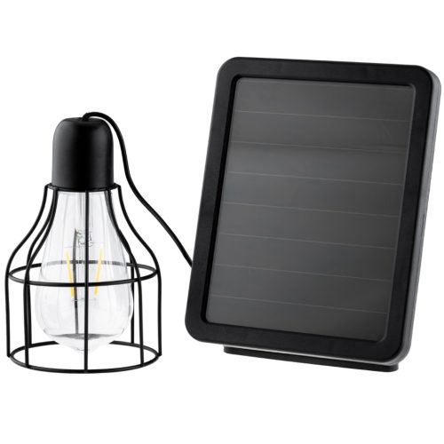 LED napelemes lámpa kültéri kerti függő 3000K IP44 alkonyérzékelő