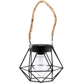   LED napelemes függőlámpa kültéri kerti lámpás 3000K IP44 alkonyérzékelő