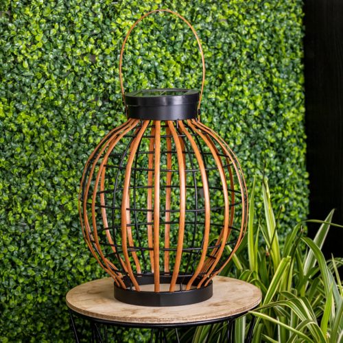 LED-es napelemes lámpa kültéri kerti álló függőlámpás 3000K IP44 30,5 cm-es szürkületérzékelő