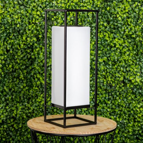 LED napelemes lámpa kültéri kerti állólámpás 3000K IP44 38cm alkony érzékelő