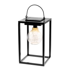   LED-es napelemes lámpa kültéri kerti álló függőlámpás 3000K IP44 26cm-es szürkületérzékelő