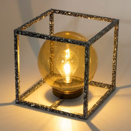 LED-es napelemes lámpa kültéri kerti állólámpás 3000K IP44 23cm-es alkonyérzékelő