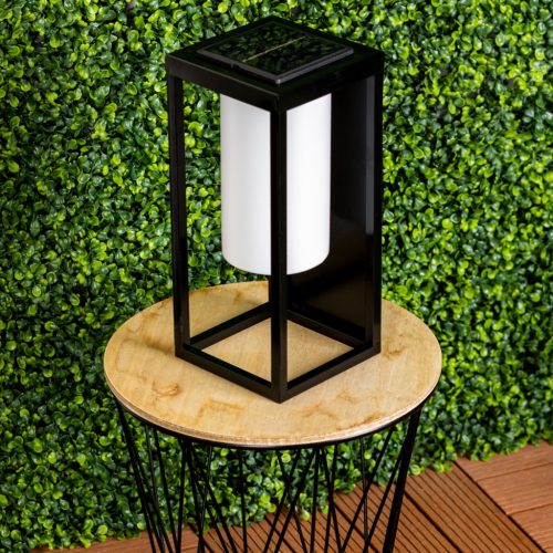 LED kültéri napelemes kerti lámpa, álló 3000K IP44 28,5 cm szürkületérzékelő