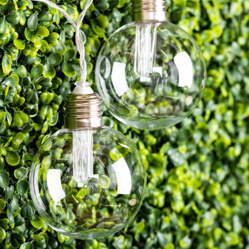 Solar GIRLAND Garden LED DEKORATÍV Fénylánc 10 Heat Balls 3000K 3,3m