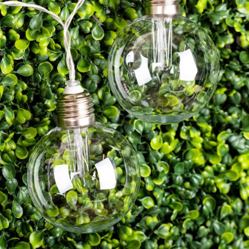 Solar GIRLAND Garden LED DEKORATÍV Fénylánc 10 Heat Balls 3000K 3,3m