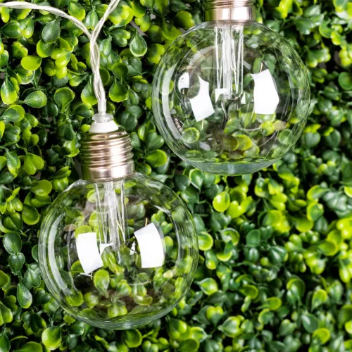 Solar GIRLAND Garden LED DEKORATÍV Fénylánc 10 Heat Balls 3000K 3,3m