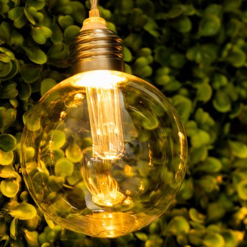 Solar GIRLAND Garden LED DEKORATÍV Fénylánc 10 Heat Balls 3000K 3,3m