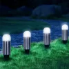 Napelemes kerti lámpa LED, álló, spot, gomba, kültéri, oszlop