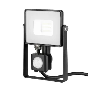   LED reflektor 10W 800lm 4000K IP65 Fekete mozgásérzékelővel és CUT-OFF funkcióval Samsung Chip VT-10-SB V-TAC