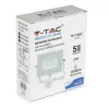 LED reflektor 20W 1600lm 3000K IP65 Fehér mozgásérzékelővel és CUT-OFF funkcióval Samsung Chip VT-20-SW V-TAC