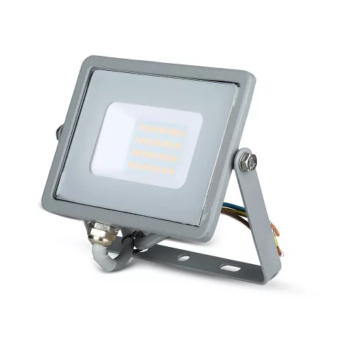 LED reflektor 20W 1600lm 3000K IP65 Fehér mozgásérzékelővel és CUT-OFF funkcióval Samsung Chip VT-20-SW V-TAC