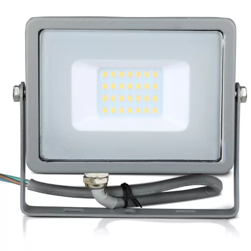 LED reflektor 20W 1600lm 3000K IP65 Fehér mozgásérzékelővel és CUT-OFF funkcióval Samsung Chip VT-20-SW V-TAC