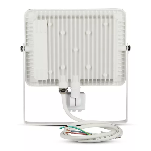 LED reflektor 50W 4000lm 6400K IP65 Fehér mozgásérzékelővel és CUT-OFF funkcióval Samsung Chip VT-50-SW V-TAC
