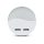 Tájoló lámpa LED éjszakai lámpa 0,45W 3000K Alkonyat érzékelővel és USB porttal Kerek Fehér Samsung Chip VT-84 V-TAC