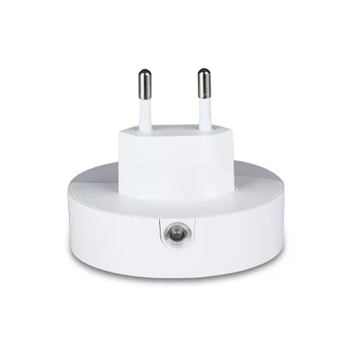 Tájoló lámpa LED éjszakai lámpa 0,45W 3000K Alkonyat érzékelővel és USB porttal Kerek Fehér Samsung Chip VT-84 V-TAC