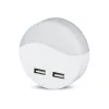 Tájoló lámpa LED éjszakai lámpa 0,45W 4000K Alkonyat érzékelővel és USB porttal Kerek Fehér Samsung Chip VT-84 V-TAC