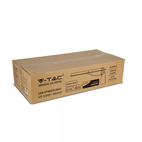 Utcai lámpa LED 120W 4000K CLASS II + III-M típusú SAMSUNG CHIP VT-120ST V-TAC