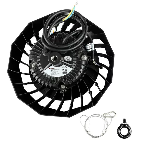 High-Bay LED lámpatest 100W 4000K SAMSUNG tápegységgel Fekete 90'D VT-9-105 V-TAC - 5 év garancia