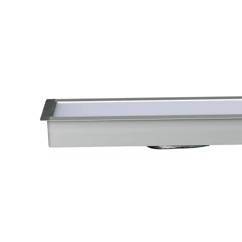 Lineáris LED lámpatest 40W 6400K süllyesztett ezüst Samsung Chip VT-7-41 V-TAC - 5 év garancia