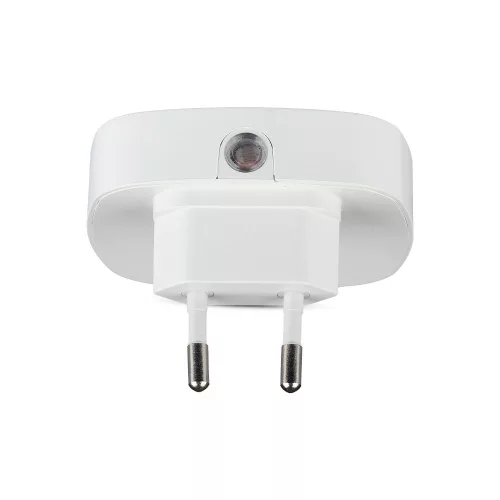 Tájoló lámpa LED éjszakai lámpa 0,45W 3000K szürkületérzékelővel Négyzet Fehér Samsung Chip VT-82 V-TAC
