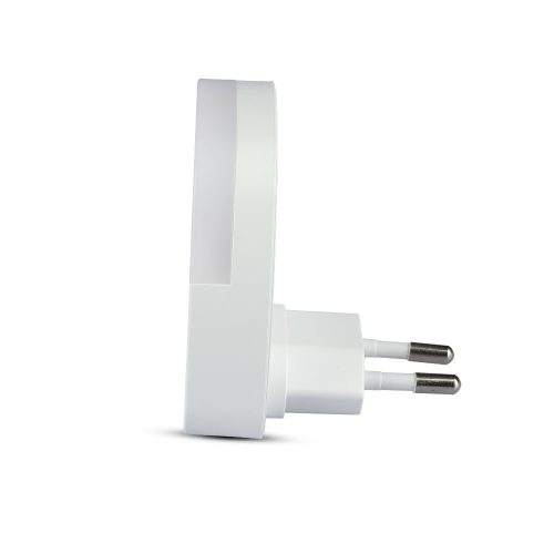 Tájoló lámpa LED éjszakai lámpa 0,45W 3000K szürkületérzékelővel Négyzet Fehér Samsung Chip VT-82 V-TAC