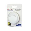 LED orientációs lámpa 0,45W 3000K Alkonyatérzékelővel Kerek Fehér Samsung Chip VT-83 V-TAC