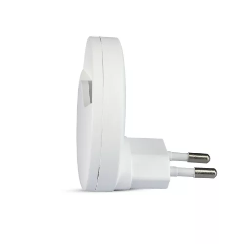 LED orientációs lámpa 0,45W 3000K Alkonyatérzékelővel Kerek Fehér Samsung Chip VT-83 V-TAC