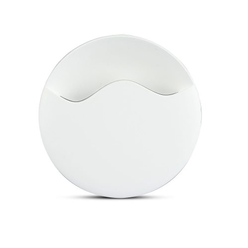 Tájoló lámpa LED éjszakai lámpa 0,45W 4000K Alkonyat érzékelővel Kerek Fehér Samsung Chip VT-83 V-TAC