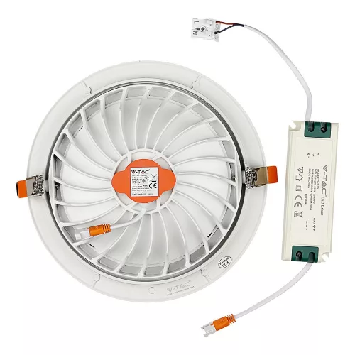LED Spot süllyesztett lámpatest 30W 4000K mozgatható SAMSUNG CHIP - 5 év garancia VT-2-30 V-TAC