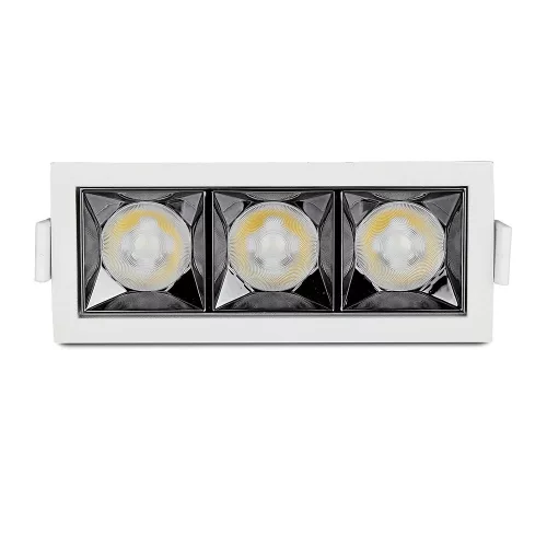 LED Spot süllyesztett lámpatest 12W 5700K Fix SMD SAMSUNG CHIP 12'D VT-2-12 V-TAC