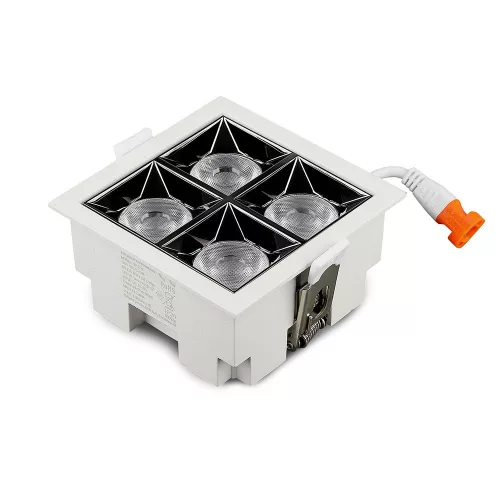 LED Spot süllyesztett lámpatest 16W 2700K Fix SMD SAMSUNG CHIP 12'D VT-2-16 V-TAC