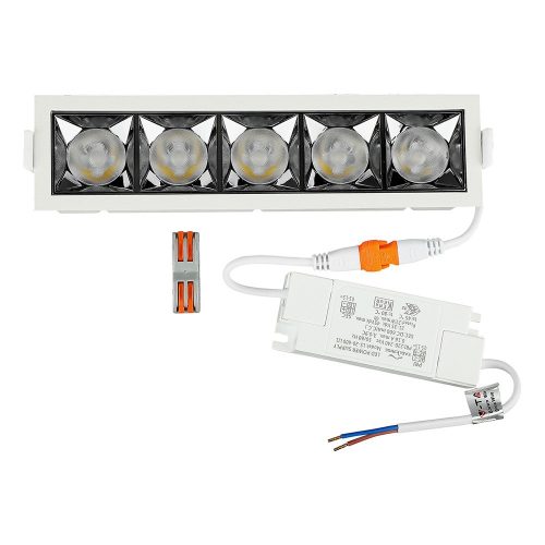 LED Spot süllyesztett lámpatest 20W 4000K Fix SMD SAMSUNG CHIP 12'D VT-2-21 V-TAC