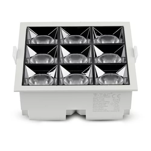 LED Spot süllyesztett lámpatest 36W 4000K Fix SMD SAMSUNG CHIP 12'D VT-2-36 V-TAC