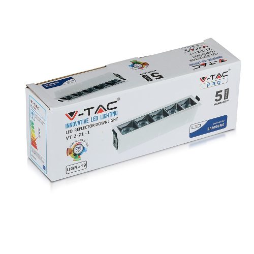 LED Spot süllyesztett lámpatest 20W 4000K SMD SAMSUNG CHIP 38'D - 5 év garancia VT-2-21 V-TAC