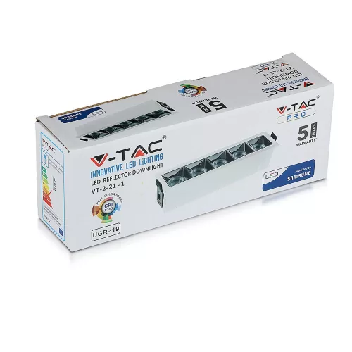 LED Spot süllyesztett lámpatest 20W 4000K SMD SAMSUNG CHIP 38'D - 5 év garancia VT-2-21 V-TAC
