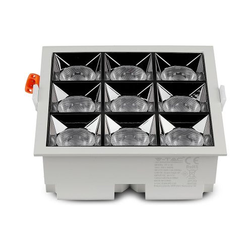 LED Spot süllyesztett lámpatest 36W 5700K SMD SAMSUNG CHIP 38'D - 5 év garancia VT-2-36 V-TAC