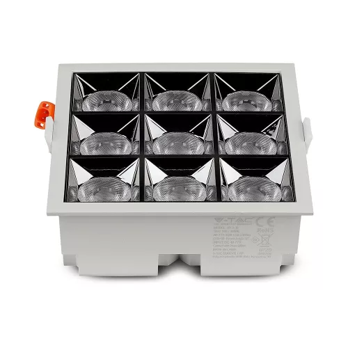 LED Spot süllyesztett lámpatest 36W 4000K SMD SAMSUNG CHIP 38'D - 5 év garancia VT-2-36 V-TAC