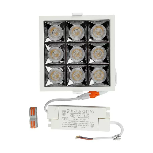 LED Spot süllyesztett lámpatest 36W 2700K SMD SAMSUNG CHIP 38'D - 5 év garancia VT-2-36 V-TAC
