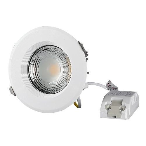 Süllyesztett LED Spot lámpatest 10W 6400K Fix COB VT-26101 V-TAC