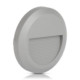   LED lépcsőházi lámpa 2W 4000K kerek szürke lépcsőlámpa VT-1142 V-TAC