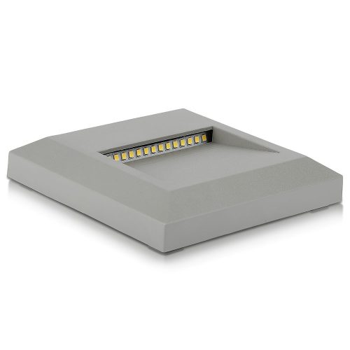LED lépcsőlámpa 2W 4000K négyzetszürke lépcsőlámpa VT-1152 V-TAC