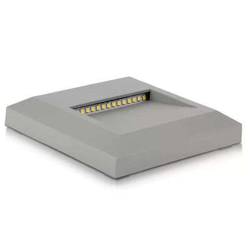 LED lépcsőlámpa 2W 4000K négyzetszürke lépcsőlámpa VT-1152 V-TAC