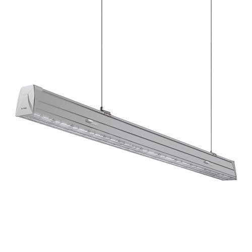 LED lineáris lámpatest 50W 4000K függő fehér lencse 90'D fényerőszabályozható VT-4551D V-TAC - 5 év garancia