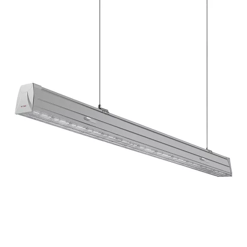 LED lineáris lámpatest 50W 4000K függő fehér lencse 90'D fényerőszabályozható VT-4551D V-TAC - 5 év garancia