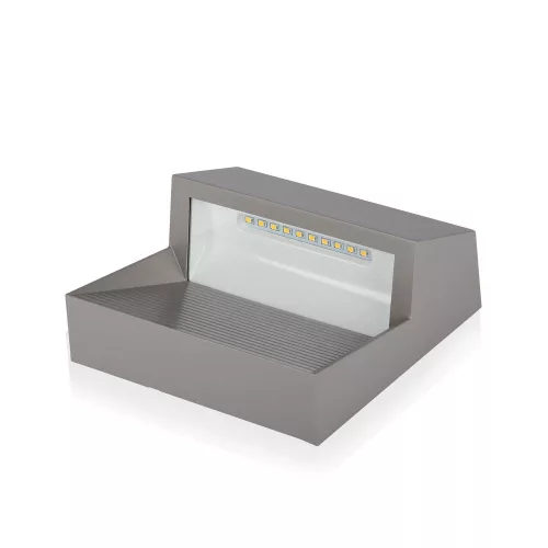LED lépcsőlámpa 3W 4000K négyzetszürke lépcsőlámpa VT-1172 V-TAC