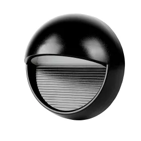  LED lépcsőházi lámpa 3W 3000K kerek fekete lépcsőlámpa VT-1182 V-TAC