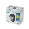 LED lépcsőházi lámpa 3W 3000K kerek fekete lépcsőlámpa VT-1182 V-TAC