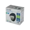 LED lépcsőházi lámpa 3W 3000K kerek szürke lépcsőlámpa VT-1182 V-TAC